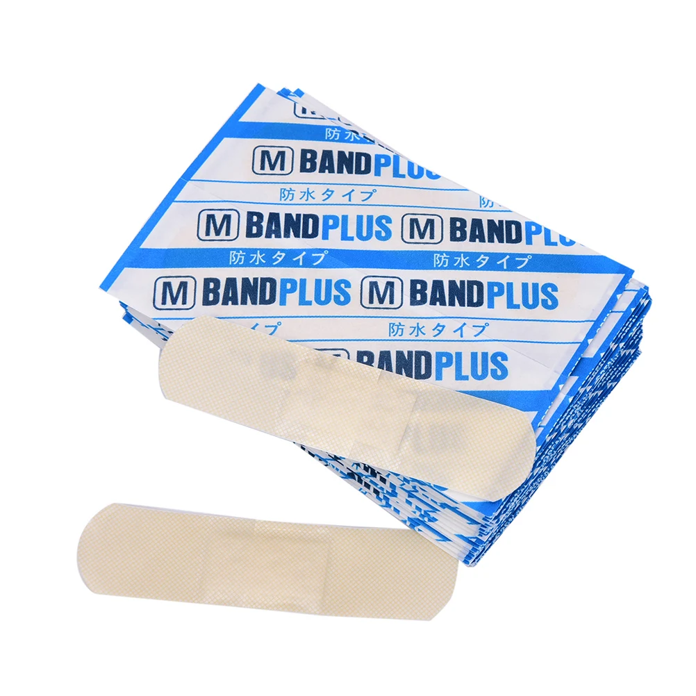 50pcs/1Box First Aid Bandage Hemostatic Medical Disposable Waterproof Band-Aid With A Sterile Gauze Pad | Красота и здоровье