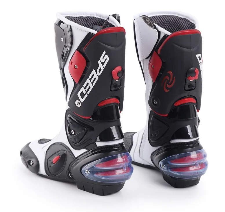 New Fashion Leather Motorcycle Boots Pro Biker SPEED Racing Boots Motocross Boots Drop Resistance motorcycle boots