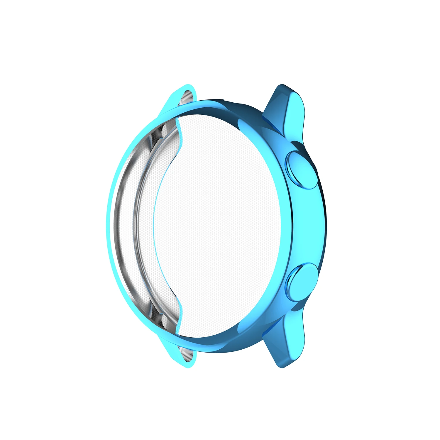 Мягкий защитный чехол для samsung Galaxy Watch Active SM-R500 тонкий TPU полная защита Корпус рамка аксессуары для бампера - Цвет: Синий