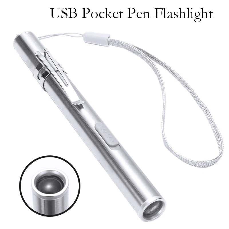 

Светодиодный фонарик, перезаряжаемый через USB, супер фонарик ручка с яркими чернилами, лампа для кемпинга карманный мини-фонарь, для уличного ночного освещения