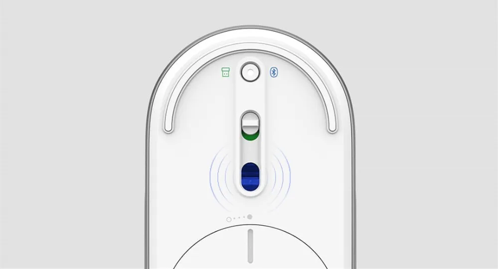 duplo portátil mouse conexão bluetooth ultra-fino elegante e leve mouse