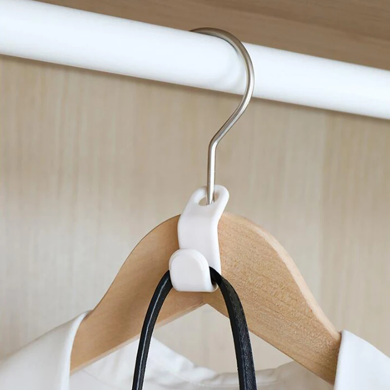 

6Pcs Space Saver Cloakroom Wardrobe Hanger Hook Closet Plastic Clothing Rack Extension Hook Hanger Home Goods Shelf Organizer