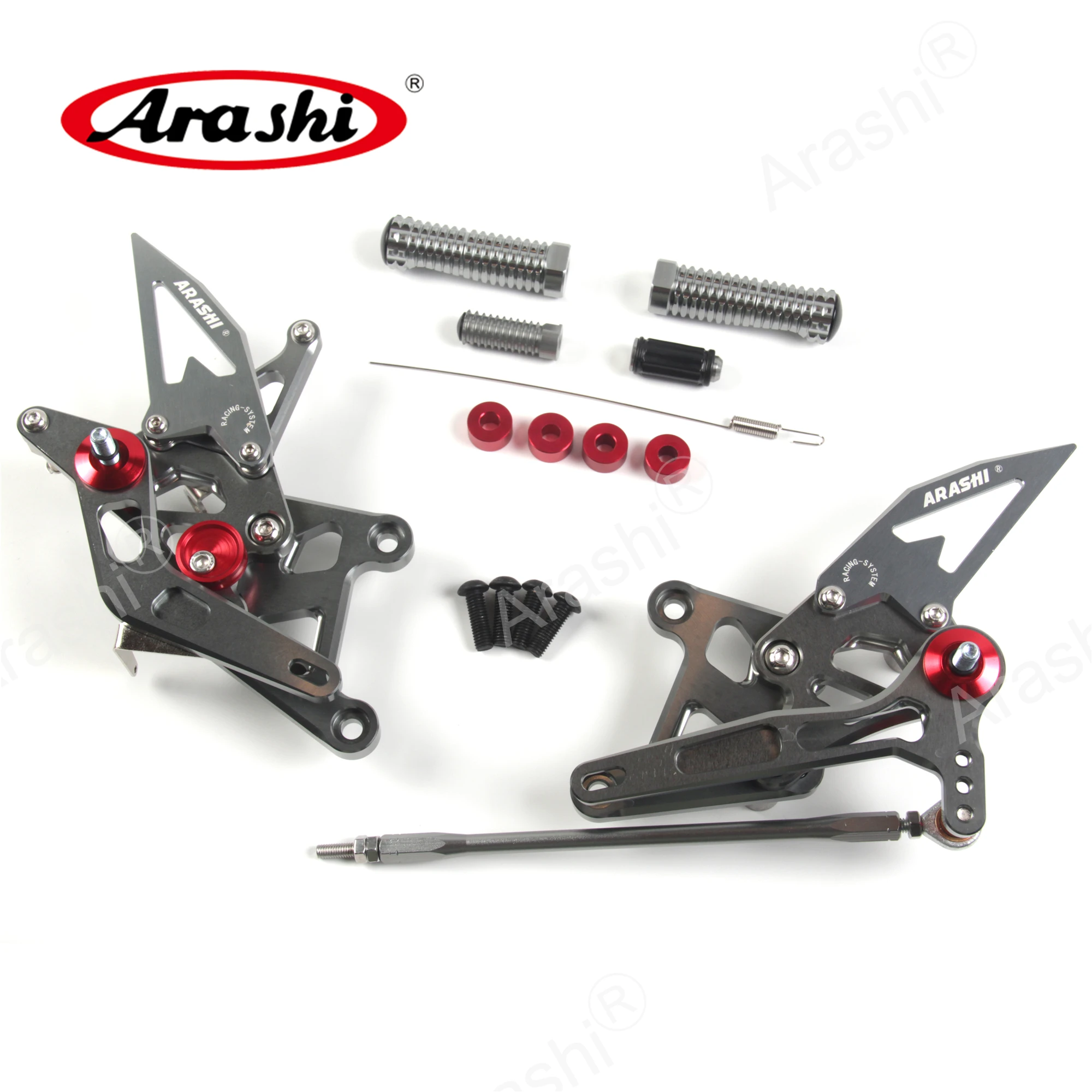 Arashi регулируемая подножка для HONDA CBR250R CBR300R 2006 CBR 250R CBR 300R ЧПУ педаль мотоцикла серебро черный золото