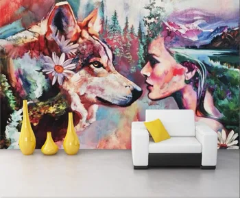 

CJSIR Custom Wallpaper Photos Oil Painting Rural Style Home Decoration Living Room Bedroom Background Mural 3d Wallpaper Decor