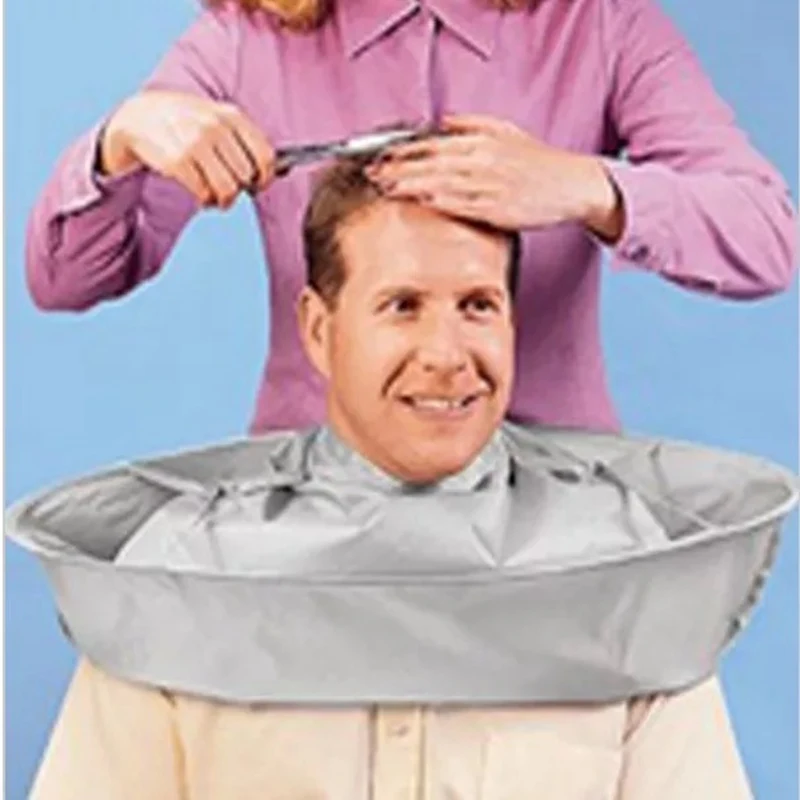 Capa de corte de pelo impermeable, capa de corte de pelo plegable, herramienta de corte de pelo para salón, cubierta de corte de pelo permanente, Protector de limpieza