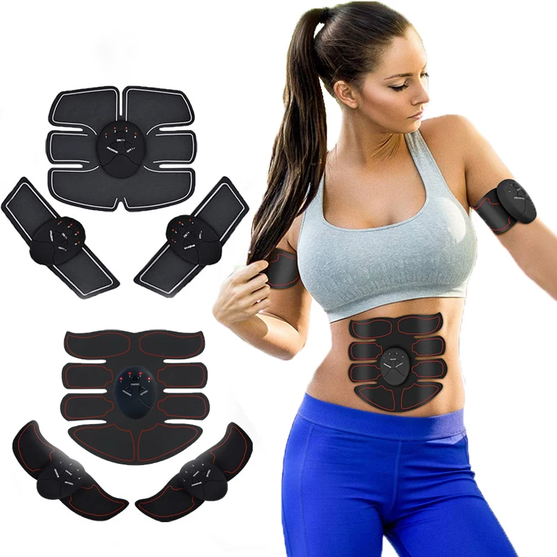 FOUAVRTEL EMS Muscle Stimulator Electronic Muscle Exerciser Machine Fitness  Toner Abdominal Stimulator Muscle Trainer| | - AliExpress