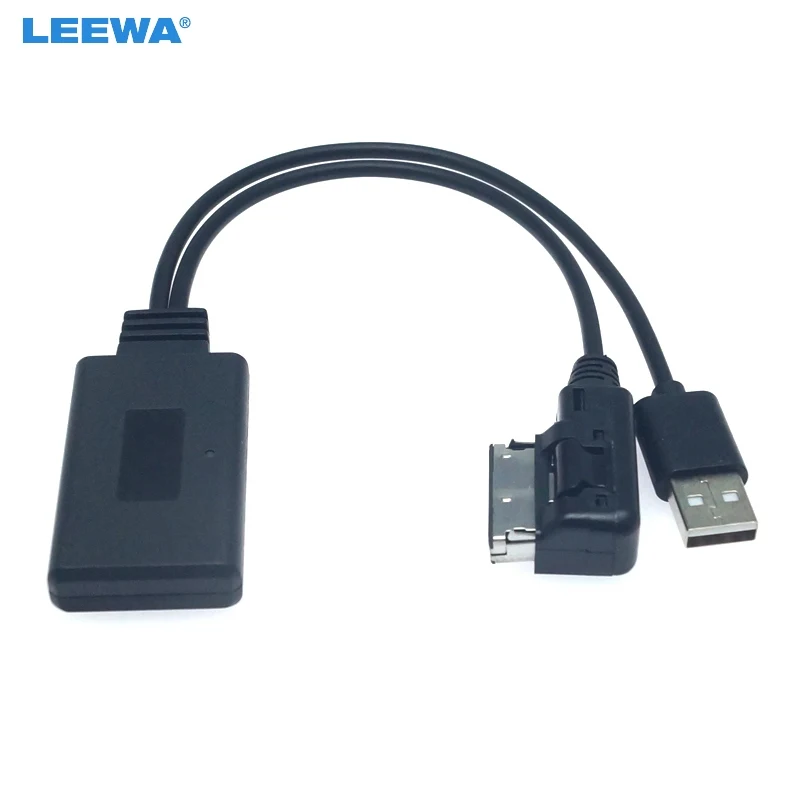 LEEWA 5 компл. Стерео аудио беспроводной Bluetooth модуль приемник AMI музыка AUX адаптер для Q5 A5 A7 R7 S5 Q7 A6L A8L A4L AUX кабель