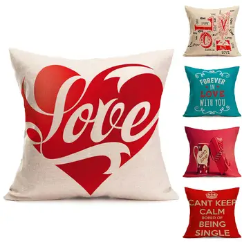

Linen Soft Square Pillow Core Case Pillow Bag Painting Pillowcase Cushion Cover Xmas Home Decor Gifts Pillows Guard Protectors