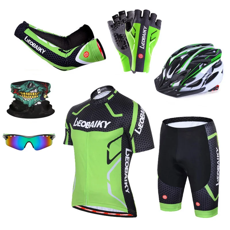 Комплект дышащей профессиональной командной велоодежды Мужская велосипедная