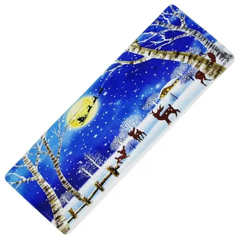 

Christmas Theme Area Rug Anti-Slip Floor Mat Carpet Holiday Home Decorations Christmas Themed Area Rug 600G