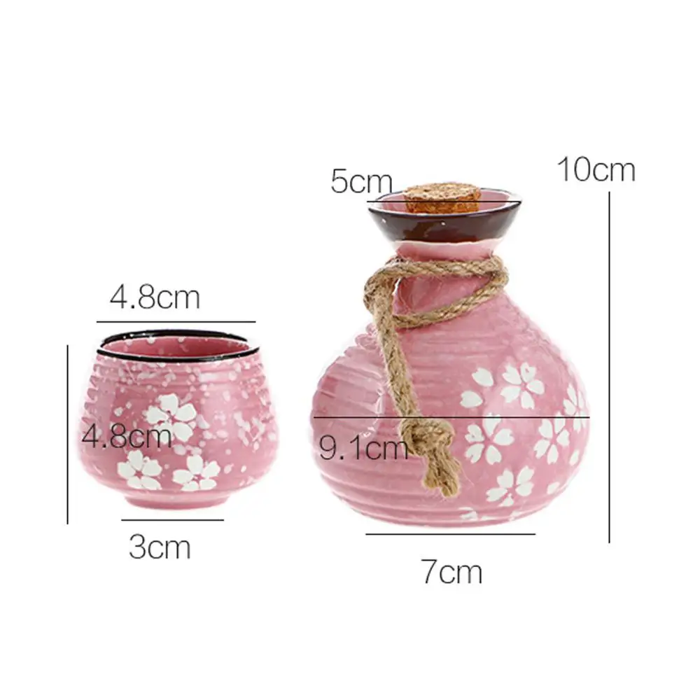 Японский цветок вишни керамическая чашка для ликера Ретро сакэ Домашний набор
