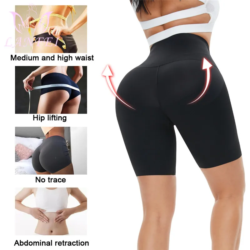 spanx shapewear LANFEI Women High Waist Trainer Leggings Body Shaper Seamless Slimming Pants Legs Hooks Push Up Workout Sport Running Trousers body shaper