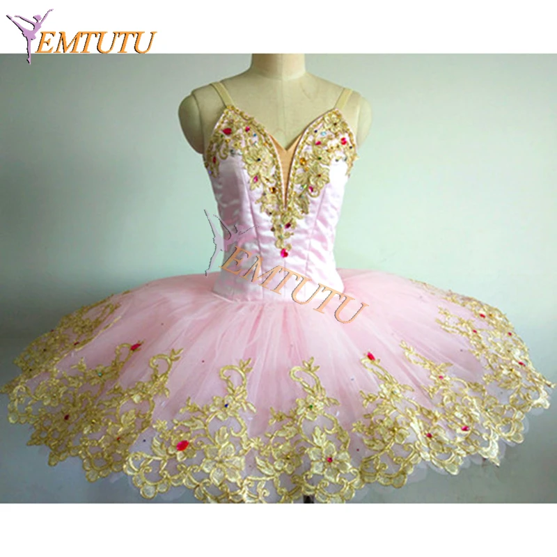 Белая Золотая профессиональная балетная пачка для сна красивых выступлений