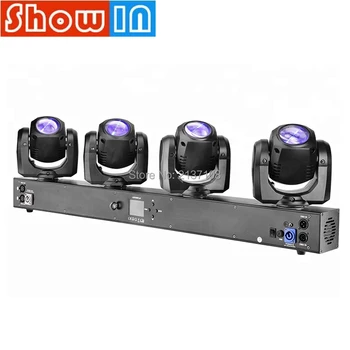 

200W 4*32W RGBW LED Beam Moving Head Light DMX512 Luces DJ Disco Disko Party Bar Music Decoration Stage Lighting Show Equipment