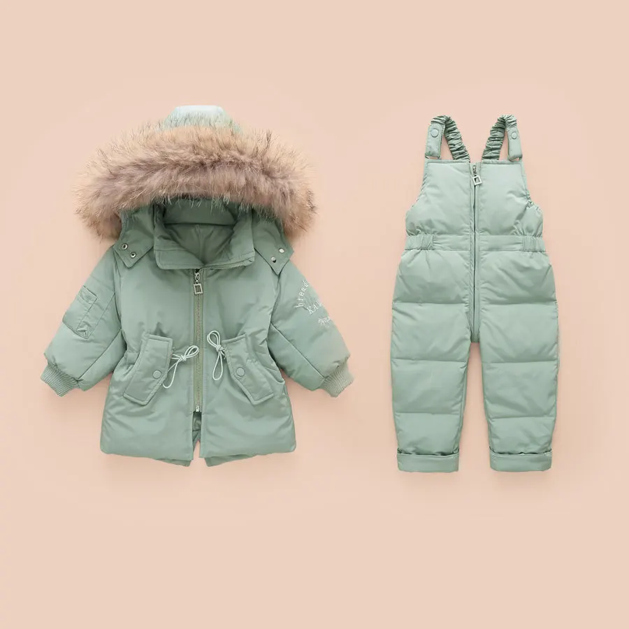 New Children's down Jacket Set Thicken Baby Girl Down Boy's suit set |
