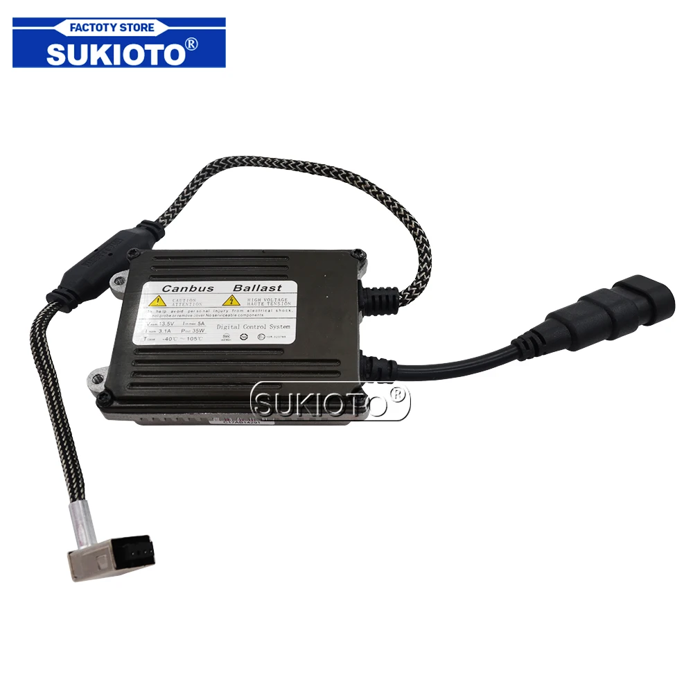 SUKIOTO 35W Xenon D1S Canbus Ballast Replacement For Auto Headlight D1S D1R Xenon Kit Car Styling Digital Slim Ballast Reactor (1)