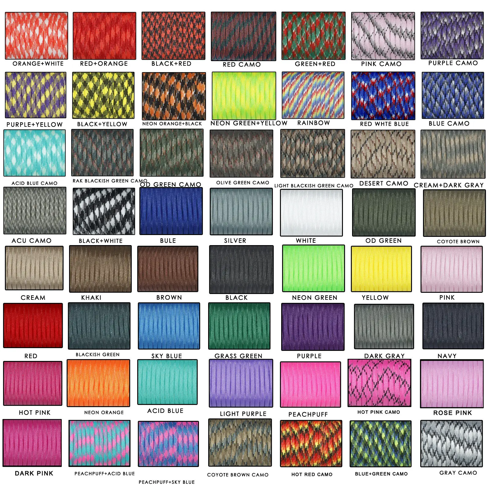 Камуфляжный цвет 30 футов/50 футов/100 футов 550lb паракордовый шнур парашютный шнур 7 основных канат 4 мм диаметр Кемпинг Туризм Открытый дом