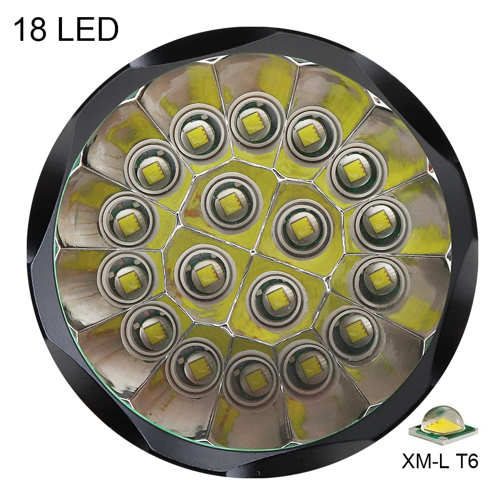 Безопасность Супер яркий 18x XM-L T6 светодиодный 9000 люмен фонарик Поддержка USB зарядка для дома/улицы