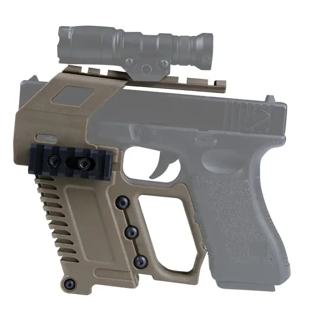 US $20.16 Tactical Pistol Carbine Kit Glock Rail Base Quick Reload Loading Device G17 18 19 23 Airsoft Scope 