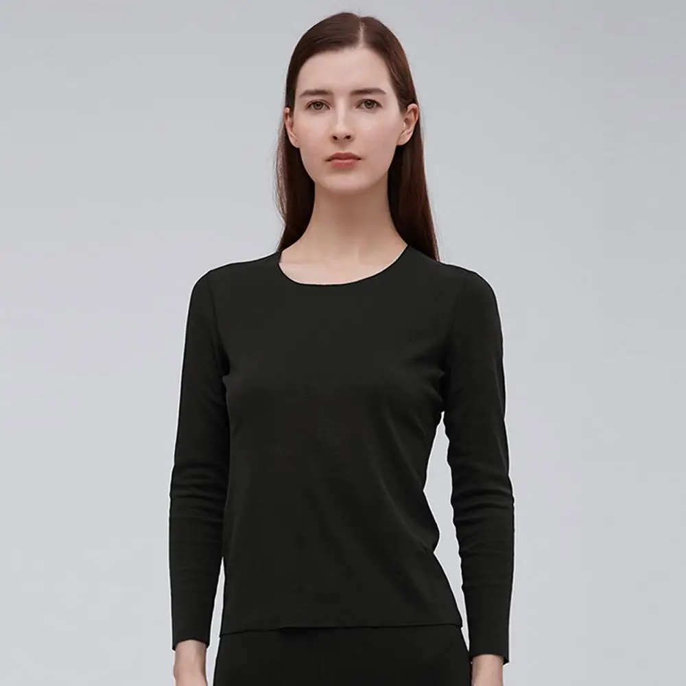 L Black Clothes Женское термобелье Xiaomi, плотное теплое термобелье, бесшовное белье, термобелье для женщин, зимнее термобелье - Цвет: L Black Clothes