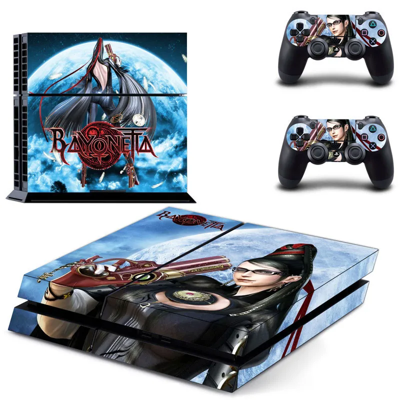 Стикеры s Bayonetta наклейка для PS4 PS 4 Стикеры Play station 4 виниловые наклейки домашнего декора для Игровые приставки 4 консоли и 2 контроллера