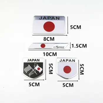 

4PCS Japanese Flag Emblem Badge Car Styling Motorcycle Sticker Decal for SUZUKI YAMAHA Honda Toyota Nissan Mazda Mitsubishi