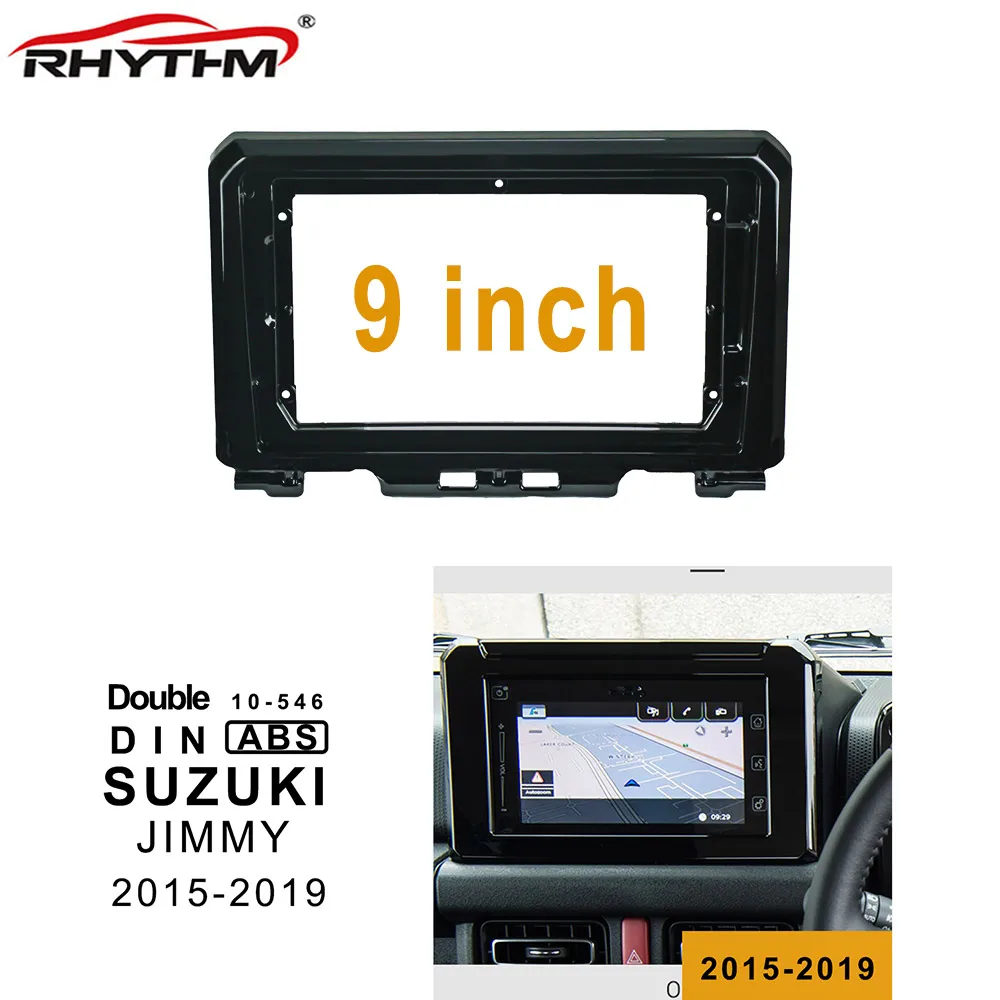 9 дюймов Автомобильная фасция комплект для SUZUKI Jimny- двойной Din автомобиля dvd рамка Facias панель автомобиля стерео тире установка