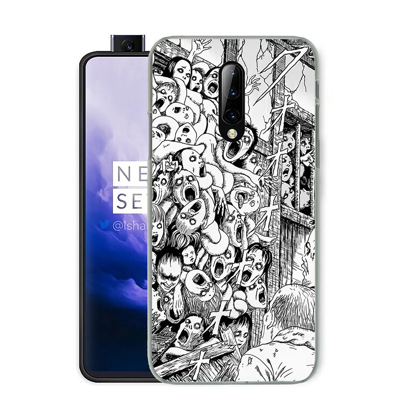 Junji Ito тройники ужас жесткий пластиковый чехол для сотового телефона чехол для Oneplus 7 Pro 6 6T 5 5T 7Pro One Plus