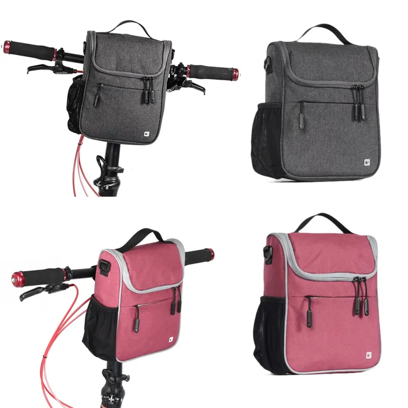 Polyester Bag Bicycle Front Large Capacity Bag Multi-Function Front Folding Bag Electric Bicycle Waterproof Bag