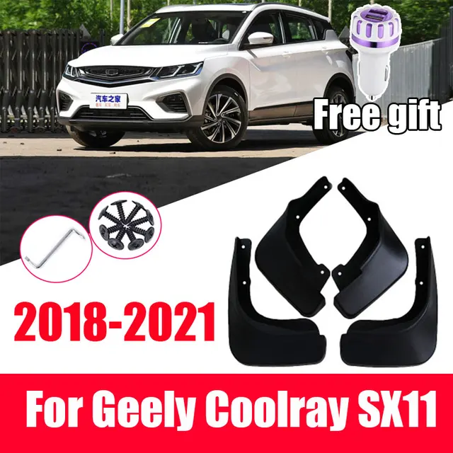 4 قطعة سيارة واقيات الطين ل جيلي Coolray SX11 2020 2019 2018 واقيات الطين اكسسوارات الطين اللوحات سبلاش الحرس غطاء الحاجز
