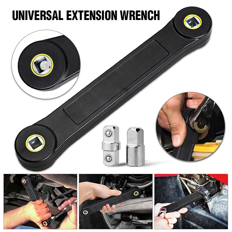 Universal Extension Wrench Adjustable Spanner Automotive Tools Ratchet Wrench for Car Vehicle Auto Replacement Parts Universal Extension Wrench Adjustable Spanner Automotive Tools Ratchet Wrench for Car Vehicle Auto Replacement Parts