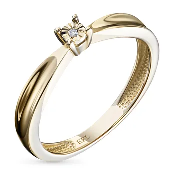 

Yellow gold ring with a diamond e0301kts08200117