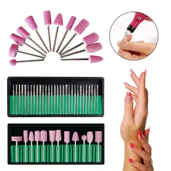 

12 Styles/Set Nail Art Electric File Drill Bits Rerlacement Manicure Pedicure Kit Nail Art Accessoires Tool Remove Nail Polish