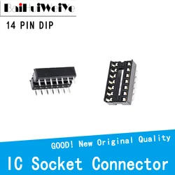 30 PÇS/LOTE DIP14 14PIN 14P DIP SIP IC Sockets Adaptor Solda Tipo de Socket IC Tipo de Soquete 2.54 MILÍMETROS