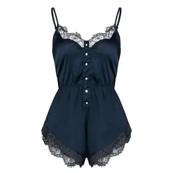 

pijamas women Sexy Sleepwear Women Bodysuit Backless Perspective Lace Pajamas Splicing Sexy Bodysuit Underwear pijama mujer