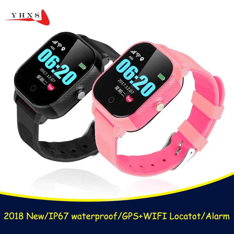 IP67 Водонепроницаемый умный GPS WIFI трекер локатор сенсорный экран ребенок SOS Вызов