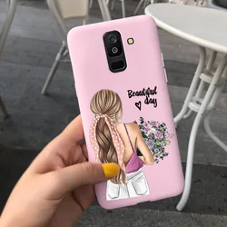 Butterfly Silicone Soft Protective Phone Case - Original Design - Samsung A6 2018 (Girls - c01)