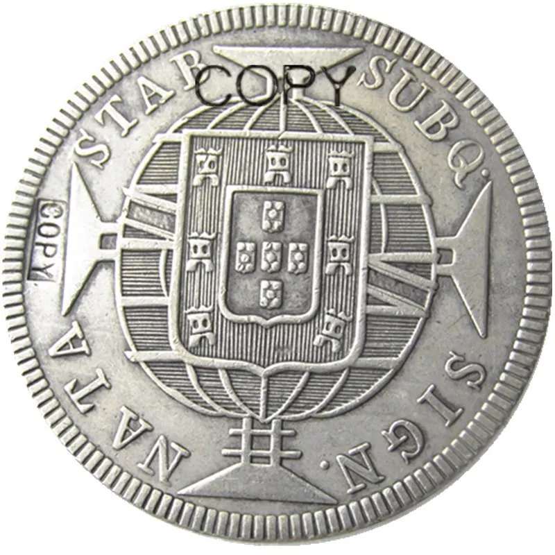 1818-1821 2шт Бразилия 640 Reis-Joao VI посеребренные копии монет