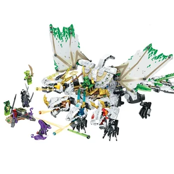 

755pcs Ninja The Ultra Dragon Compatible Lepining Ninjagoes Dragon Building Blocks Bricks Toys For Children Gift 70679