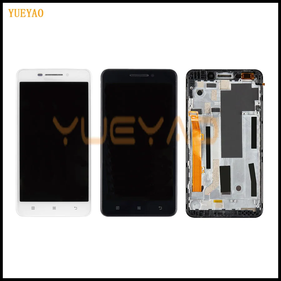 

LCD For LENOVO A5000 Display Touch Screen with Frame Replacement Screen For Lenovo A5000 A 5000 LCD Display Assembly Digitizer