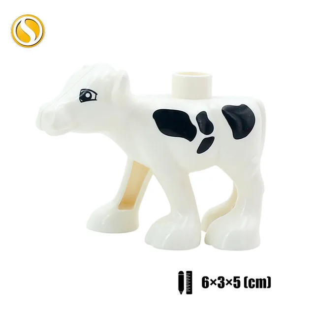 Animal Baby Cat Dog Horse Tiger Dinosaur Big Building Blocks Cultivate Children's Love Compatible With Original Brands Toy Block Cows baby