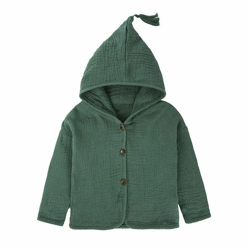 Весенне-осеннее пальто с капюшоном и длинными рукавами для новорожденных девочек Детская куртка из хлопка куртка для девочек детские куртки для девочек