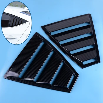 

DWCX 2 PCS Carbon Fiber Black Style Rear Window Quarter Panel Side Vent Trim Cover ABS Fit for Hyundai Elantra 2017 2018 2019
