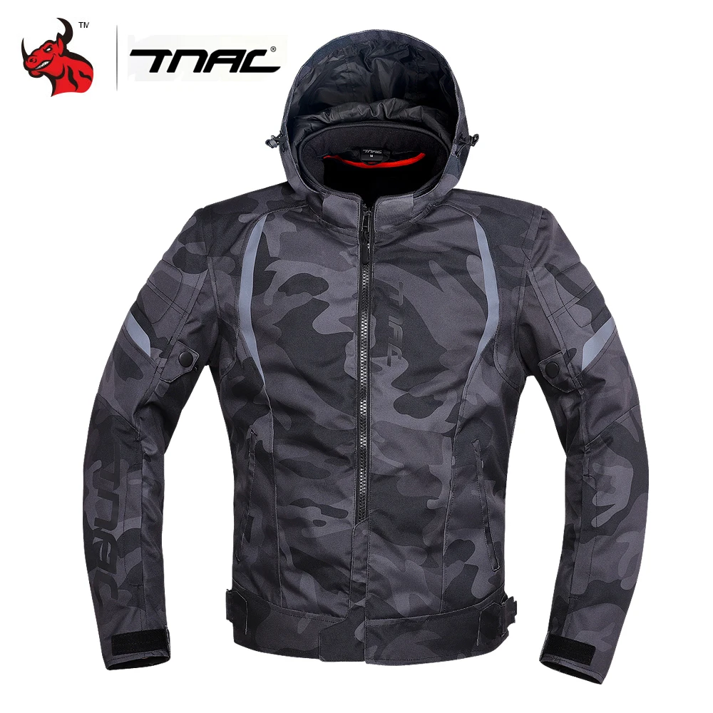 TNAC Motorcycle Jacket Men Jaqueta Motociclista Winter Cold Proof Waterproof Motorbike Motorcross Riding Jacket Reflective Gears