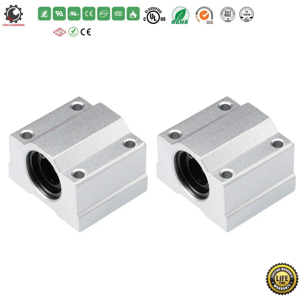 

Linear Motion Ball Bearing Slide Block Bushing SC6UU SCS8UU SC10UU SCS12UU SCS16UU SC20UU Linear Shaft CNC 3D Printer Parts