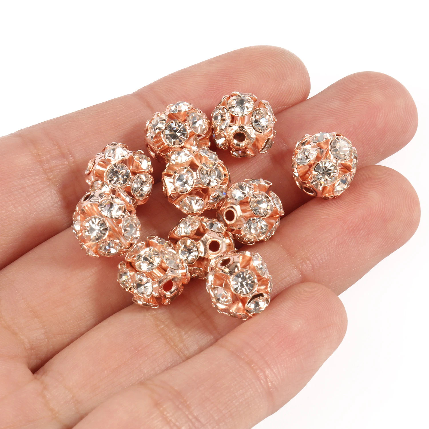 Bright and shiny crystal beads