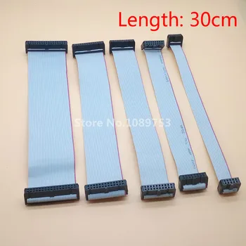 

1pcs Gray Flat Ribbon Data Cable 300mm 10P 14P 16P 20P 26P 34P 40P IDC Flat Ribbon DATA Cable For 2.54mm Connector