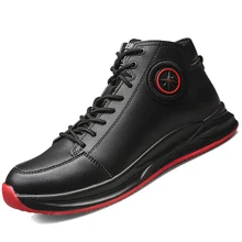  High Quality Work Safety Boots Men Plush Warm Men Boots Indestructible Safety Shoes Men Work Boots Waterproof Work Shoes Male 