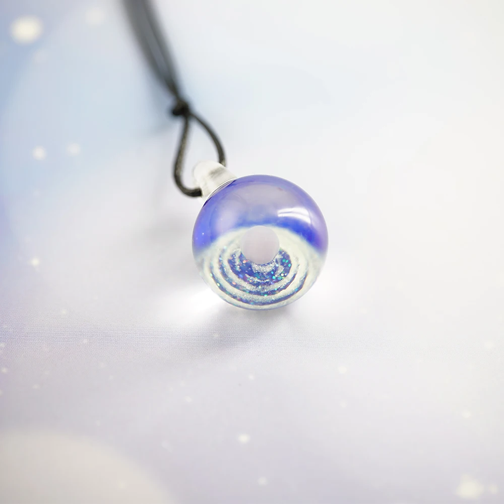 LeeSell Fashion Handmade Glass Ball Space Universe Necklace For