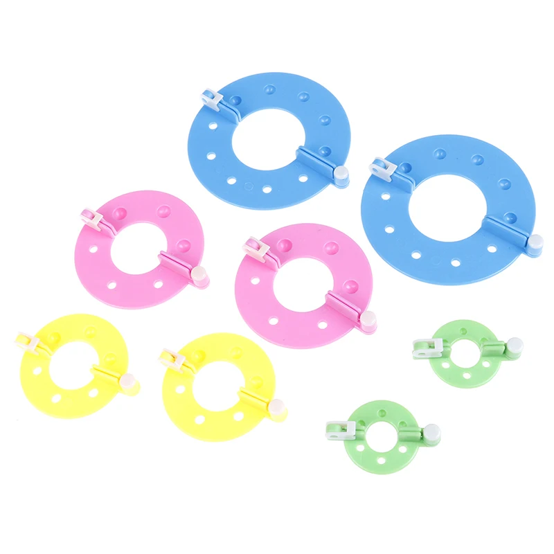 8pcs pompon manufacturer weaving craft making tool pompom maker hair ball ball making machine 4 sizes